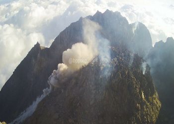 Gunung Merapi Semburkan Awan Panas Sejauh 950 Meter