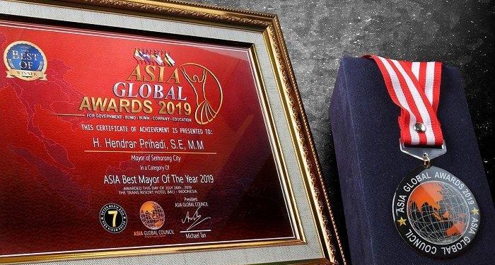Wali Kota Semarang Dinobatkan Sebagai Asia Best Mayor 2019