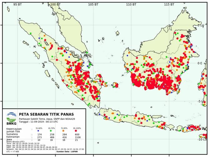 Titik Panas Terdeteksi di Malaysia dan Wilayah ASEAN Lainnya 1