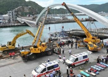 Jembatan Runtuh di Taiwan, Belasan Orang Terluka, 3 Diantaranya WNI