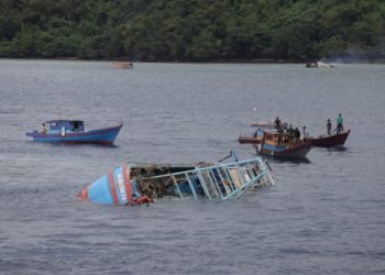 Indonesia Kembali Tenggelamkan 40 Kapal Ikan Asing Pelaku Illegal Fishing