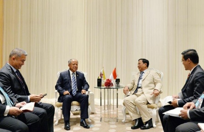 Menhan RI Prabowo Subianto Bertemu Menhan AS dan Sejumlah Menhan ASEAN 5