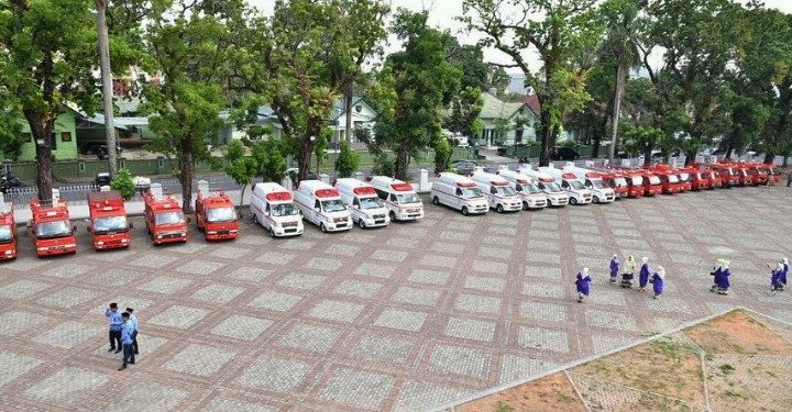 Jepang Hibahkan 38 Unit Ambulance dan Damkar untuk Sulsel Senilai Rp50 Miliar