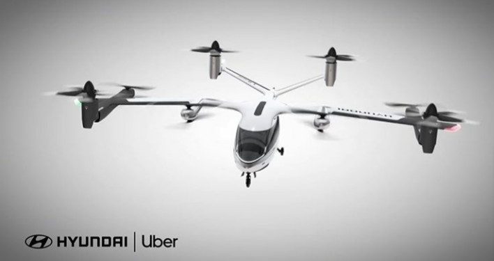 Kolaborasi Uber Technologies-Hyundai Produksi Mobil Terbang pada 2023