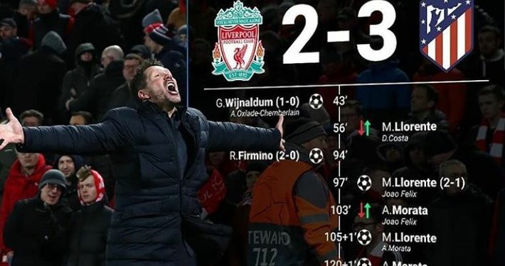 Taktik Sempurna dan Kemenangan Fantastis Atletico Madrid Vs Liverpool