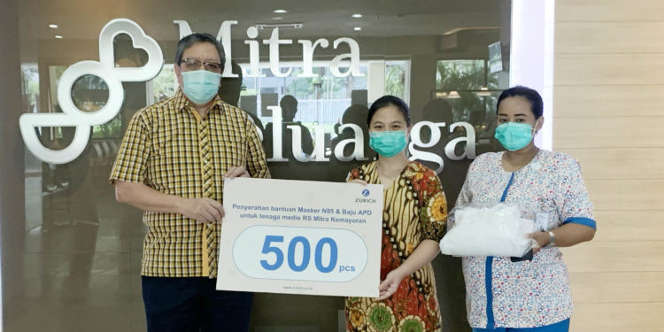 Zurich Indonesia Donasikan Masker N95 dan APD Bagi Tenaga Medis