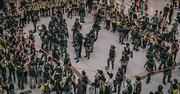 Aksi May Day di Hong Kong Dibubarkan Polisi 1 Aksi May Day di Hong Kong Dibubarkan Polisi