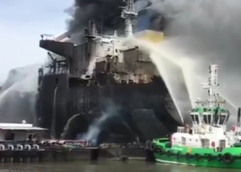 Kebakaran Kapal Tanker MT Jag Leela Berhasil Dipadamkan, 7 Orang Dirawat Intensif