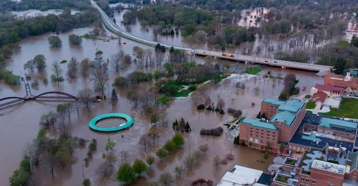 Diterjang Badai, Bendungan Michigan Runtuh dan Ribuan Warga Dievakuasi
