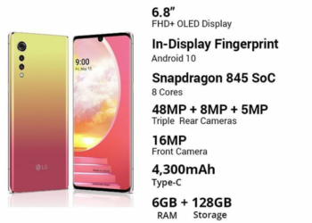LG Velvet 4G dengan Snapdragon 845 Siap Meluncur