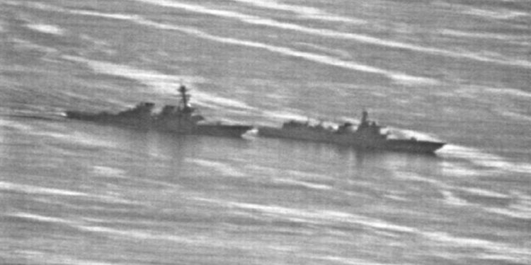 Psywar, Kapal Perang AS dan China Nyaris Bertabrakan di Laut China Selatan