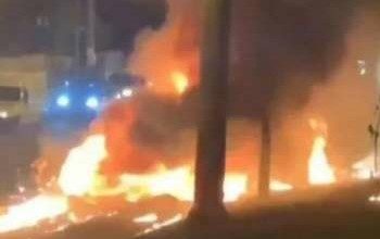 Kecelakaan Horor, Pesawat Jatuh dan Meledak di Jalan Raya Brasil