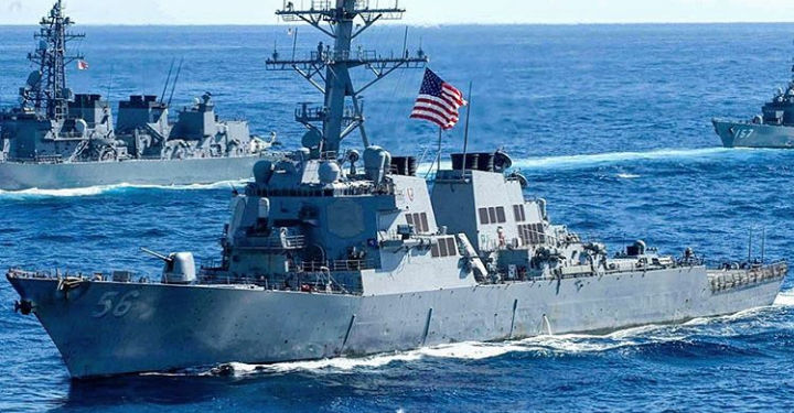 Dilengkapi Rudal, Armada Tempur AS Unjuk Kekuatan di Laut China Selatan