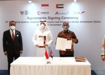 Investasi USD800 Juta, Inalum-EGA Lanjutkan Kolaborasi Proyek Smelter Aluminium  