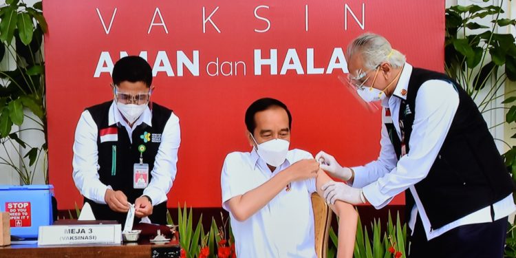 Indonesia Mulai Vaksinasi Covid-19, Presiden Jokowi Disuntik Pertama