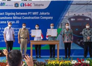 MRT Jakarta dan Sumitomo Mitsui Teken Kontrak Proyek MRT Fase-2 Rp4,6 Triliun