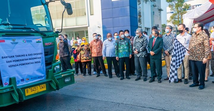 Indonesia Galang Pelaku Industri Sumbang 3.500 Tabung Oksigen ke India