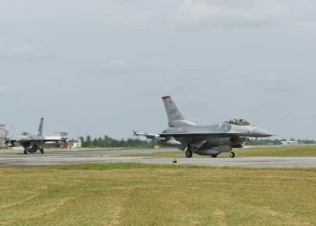 6 Jet Tempur F-16 AS Tiba di Pekanbaru untuk Latihan Bersama TNI AU