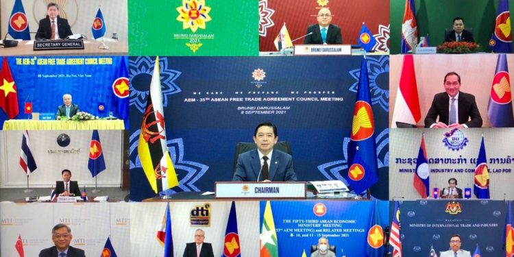 Rangkaian Pertemuan AEM ke-53, ASEAN Dorong Implementasi RCEP Awal 2022