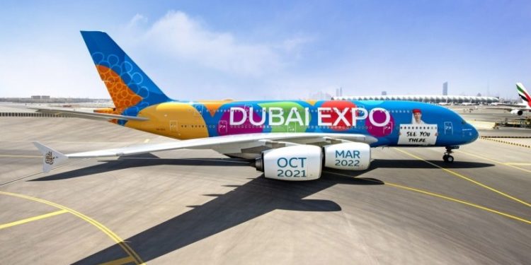 Promosi Expo 2020 Dubai, Emirates Luncurkan Livery di Seluruh Badan Pesawat
