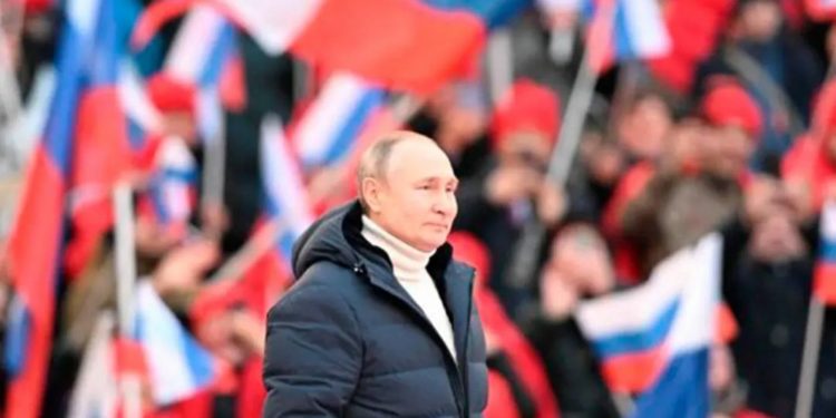 Pidato Persatuan Putin Disambut Gemuruh Rakyat Rusia