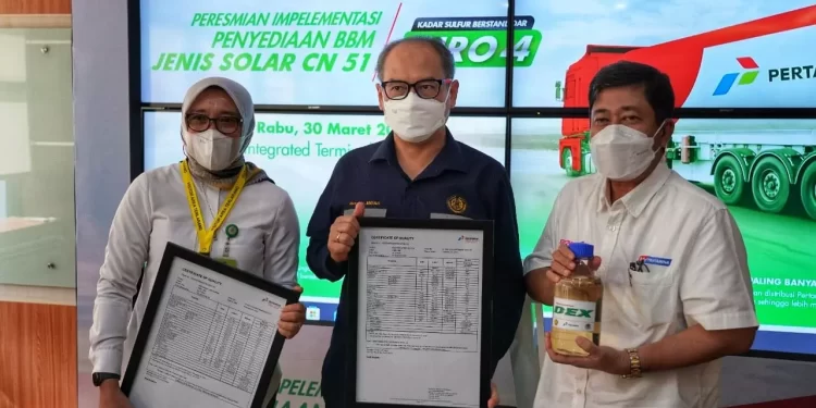 Indonesia Mulai Pasarkan ‘Pertamina Dex’ BBM Solar 51 Setara Euro IV