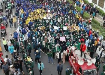 Gelombang Mahasiswa di Indonesia Turun ke Jalan Tolak Penundaan Pemilu