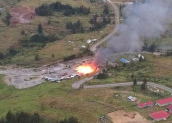 Kelompok Kriminal Bersenjata Bakar Bangunan Milik PT MTT di Puncak Papua