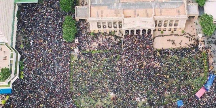 Saat Rakyat Sipil Kuasai Istana Kepresidenan Sri Lanka