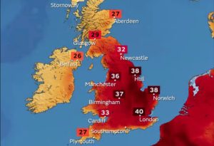 Peringatan Merah di Inggris, Suhu Panas Capai 40°C 1