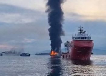 Kebakaran Kapal Feri Asia Philippines, 80 Penumpang Terjun ke Laut
