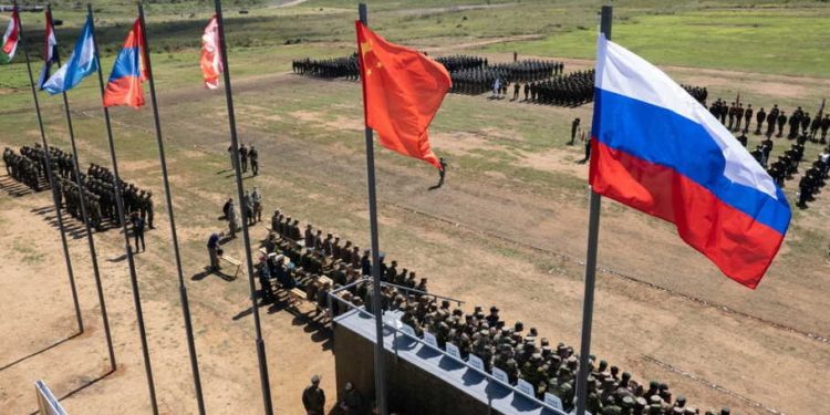 Militer Rusia, China dan India, Gelar Latihan Perang