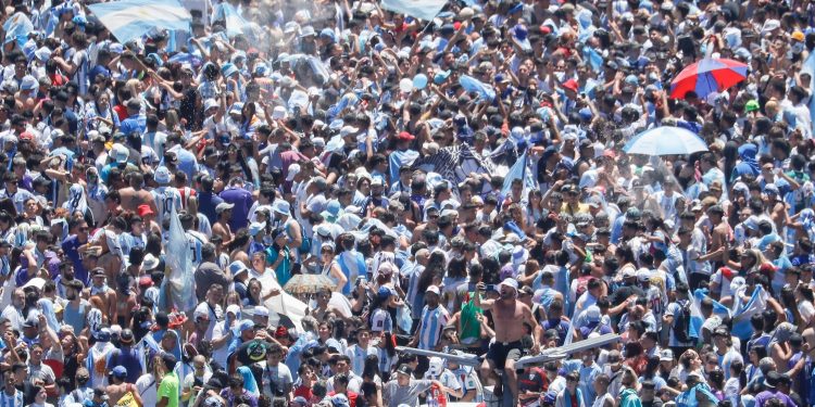 Selebrasi Juara Piala Dunia, Jutaan Rakyat Argentina Tumpah di Jalanan