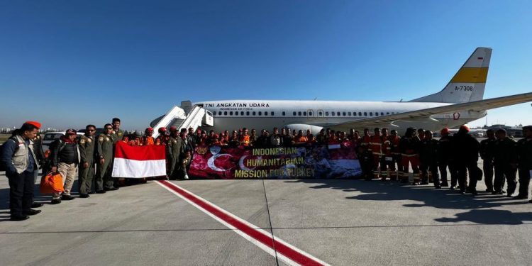 Gelombang Pertama Misi Kemanusiaan Indonesia Sudah Tiba di Turkiye