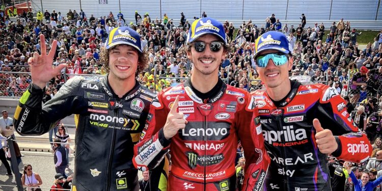 Francesco Bagnaia, Vinales dan Bezzecch Juara di MotoGP Portugal