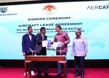Raindo dan AerCap Teken Perjanjian Sewa 2 Pesawat Boeing 737-800 CF