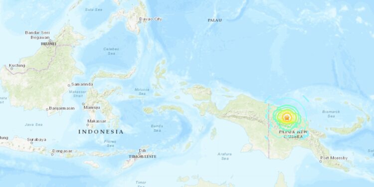 Papua Nugini Diguncang Gempa M 7,2, Getarannya Dirasakan di Indonesia