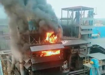 Smelter Nikel China di Kalimantan Terbakar Hebat