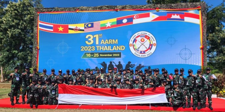 Indonesia is the Overall Champion of the 31st ASEAN Armies Rifle Meet (AARM) in Bangkok