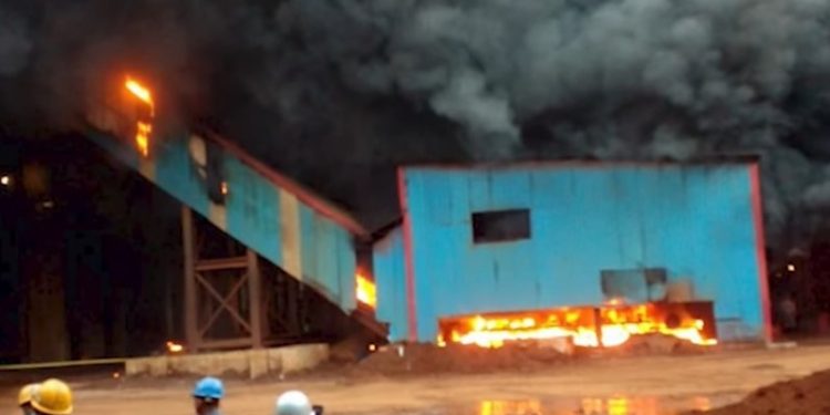 The Smelter of the Chinese Company Gunbuster Nickel Industries in Morowali Caught Fire Again 1 The Smelter of the Chinese Company Gunbuster Nickel Industries in Morowali Caught Fire Again