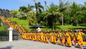 500 Pabbajja Samanera Participants Hold Thudong at Ngawen Temple, Mendut, Pawon, Borobudur 3