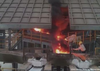 PT Sulawesi Mining Investment’s Nickel Smelter at IMIP Caught Fire