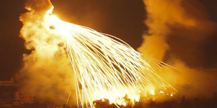 Israeli Military Uses Phosphorus Bombs to Attack Southern Lebanon