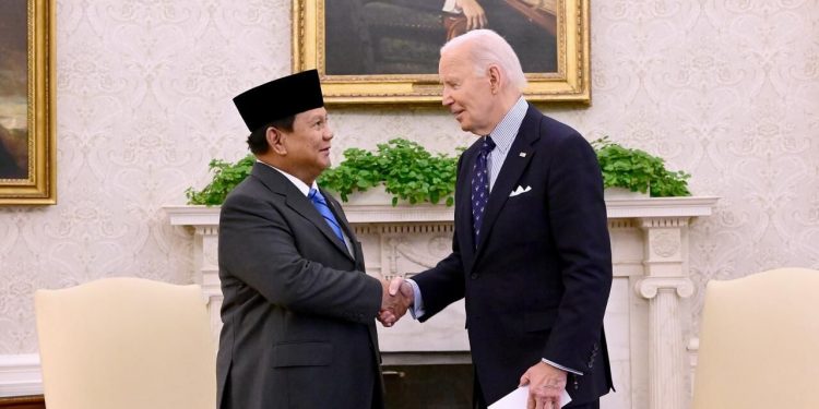 Joe Biden and Prabowo Subianto Hold Bilateral Meeting at the White House
