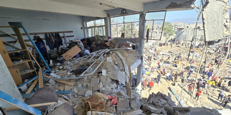 New Horror in Gaza as Double Strike on School Shelter Kills 30