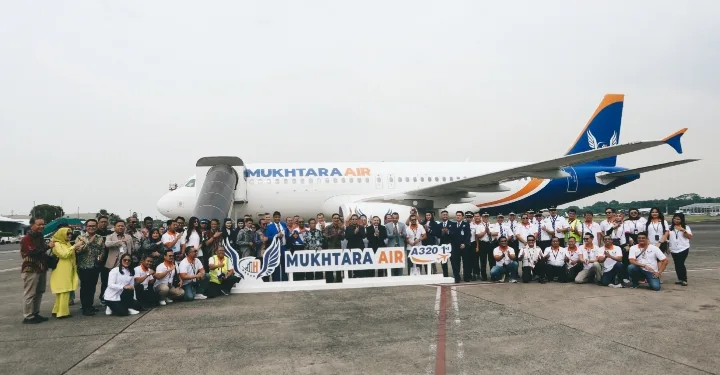 Mukhtara Air Welcomes Its First Airbus A320 at Halim Perdanakusuma Airport