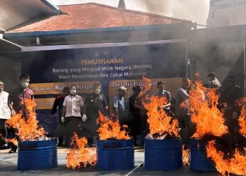 13.88 Million Illegal Cigarettes Destroyed in South Sulawesi